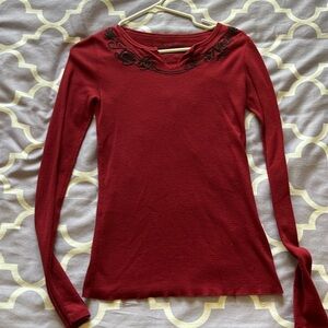 Lucky Brand Waffle Naughty or Nice Shirt